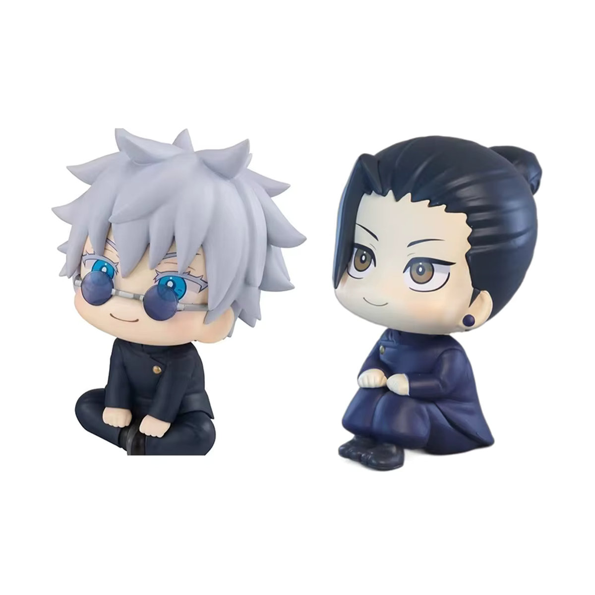 Bandai Jujutsu Kaisen Mini-Figuren Satoru Gojo und Geto Suguru Q-Version Anime-Modelle aus Kunststoff, mehrfarbig, Höhe: 10 cm - Bild 2