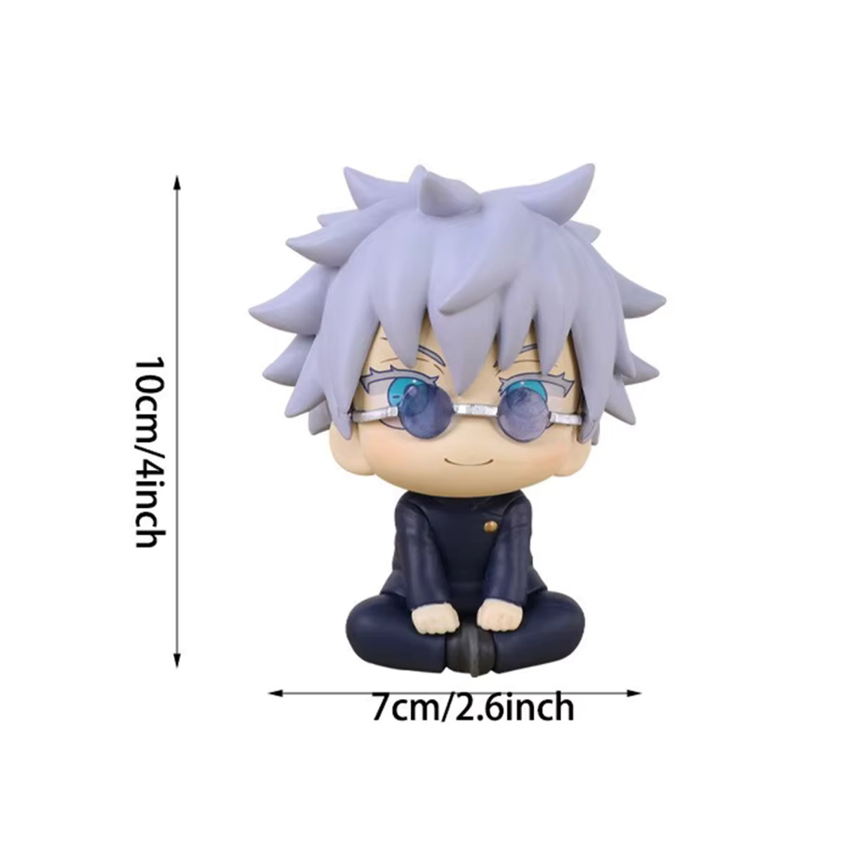 Bandai Jujutsu Kaisen Mini-Figuren Satoru Gojo und Geto Suguru Q-Version Anime-Modelle aus Kunststoff, mehrfarbig, Höhe: 10 cm - Bild 4