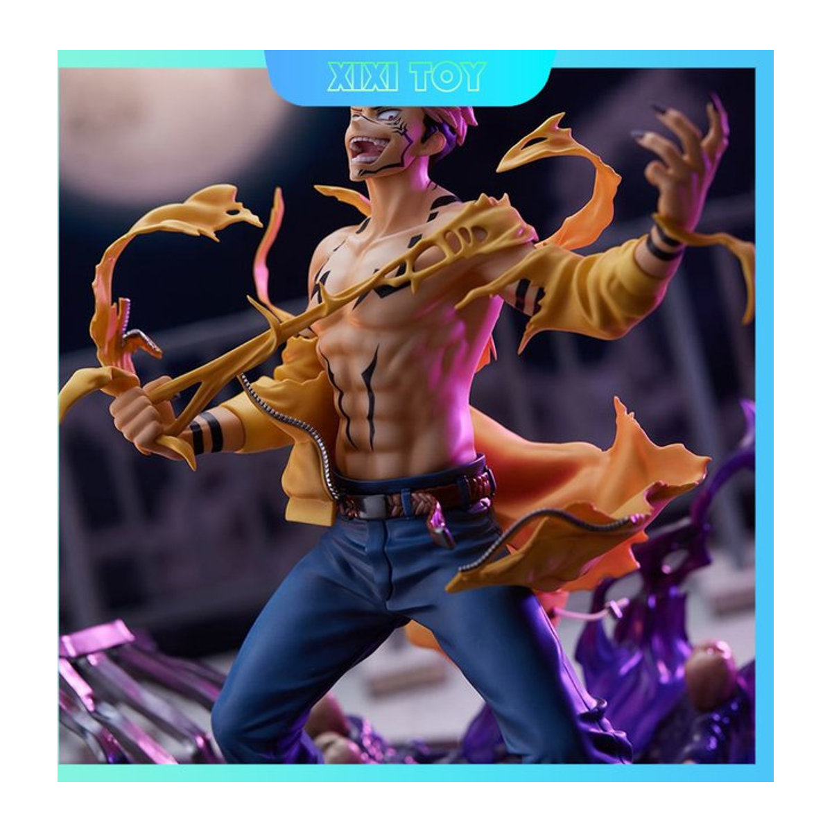 Bandai Jujutsu Kaisen Ryomen Sukuna Actionfigur aus PVC, mehrfarbig, Höhe: 23 cm - Bild 1