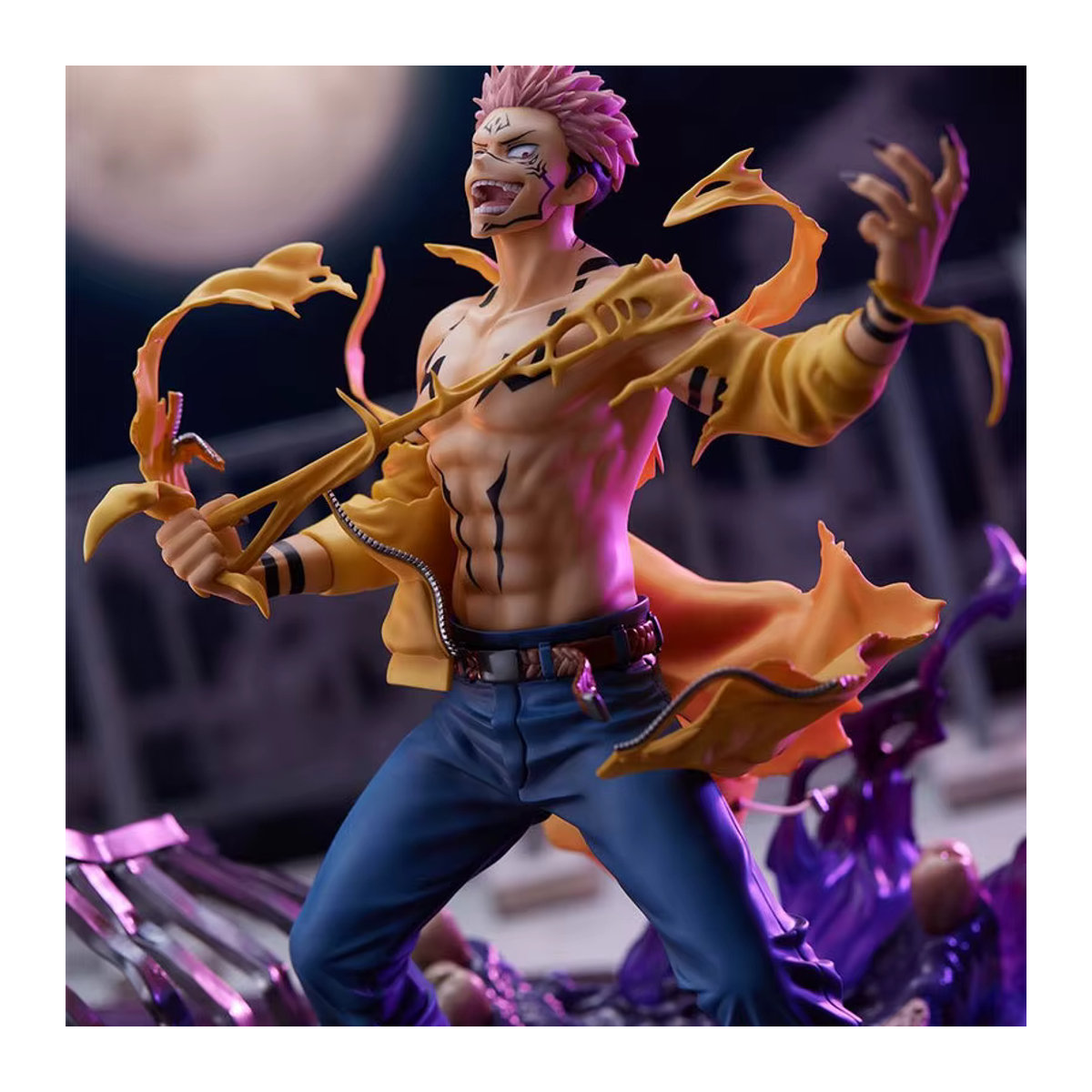Bandai Jujutsu Kaisen Ryomen Sukuna Actionfigur aus PVC, mehrfarbig, Höhe: 23 cm - Bild 2