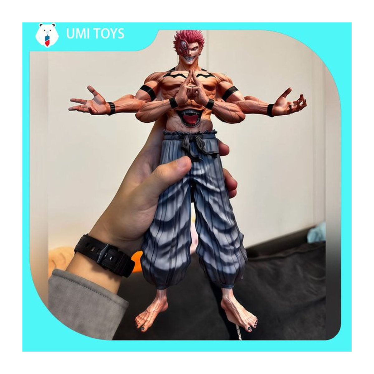 Bandai Jujutsu Kaisen Ryomen Sukuna Anime Figur aus Kunststoff, mehrfarbig, Höhe: 30 cm - Bild 1