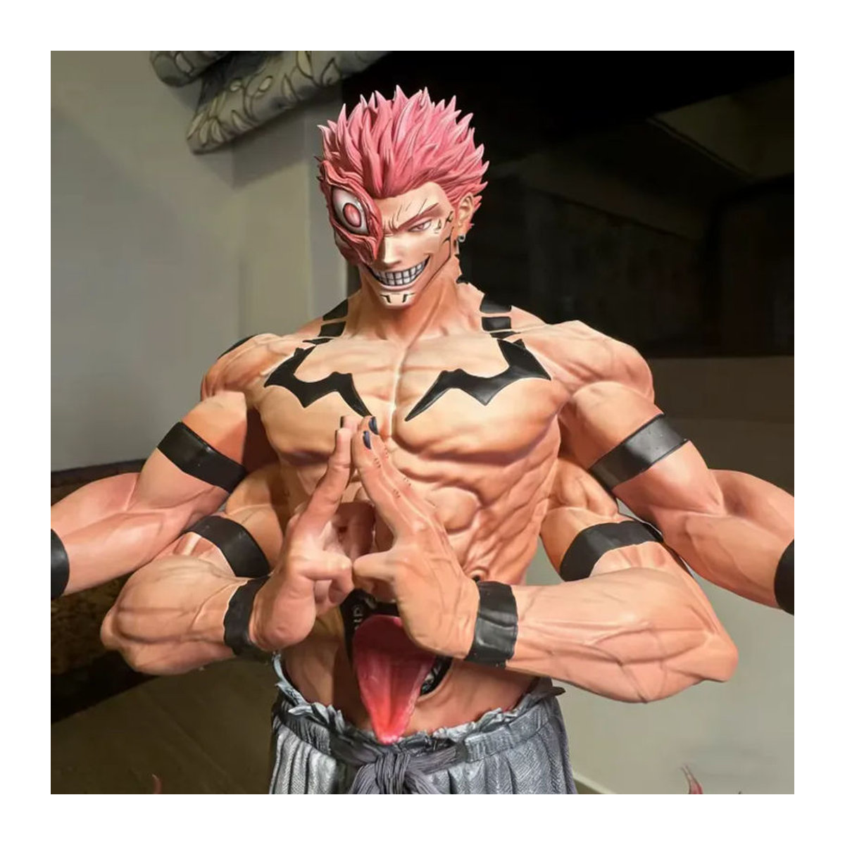 Bandai Jujutsu Kaisen Ryomen Sukuna Anime-Figur Modellstatue, mehrfarbig, Höhe: 30 cm - Bild 3