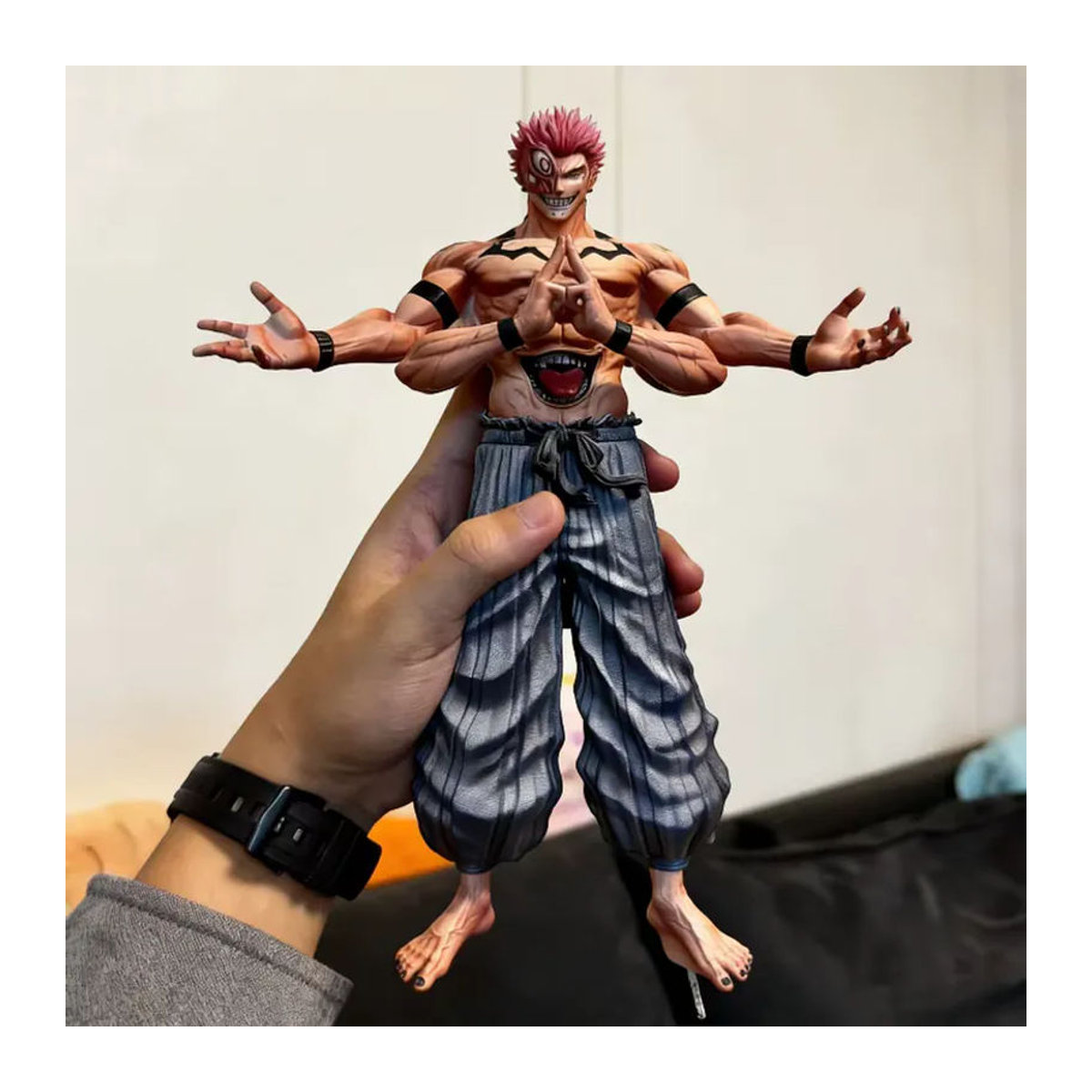 Bandai Jujutsu Kaisen Ryomen Sukuna Anime-Figur Modellstatue, mehrfarbig, Höhe: 30 cm - Bild 4