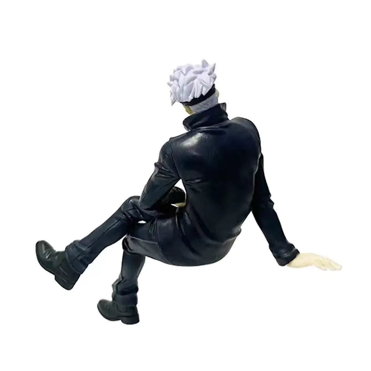 Bandai Jujutsu Kaisen Satoru Gojo Actionfigur in sitzender Pose, schwarze Anime Sammelfigur aus Kunststoff - Bild 2