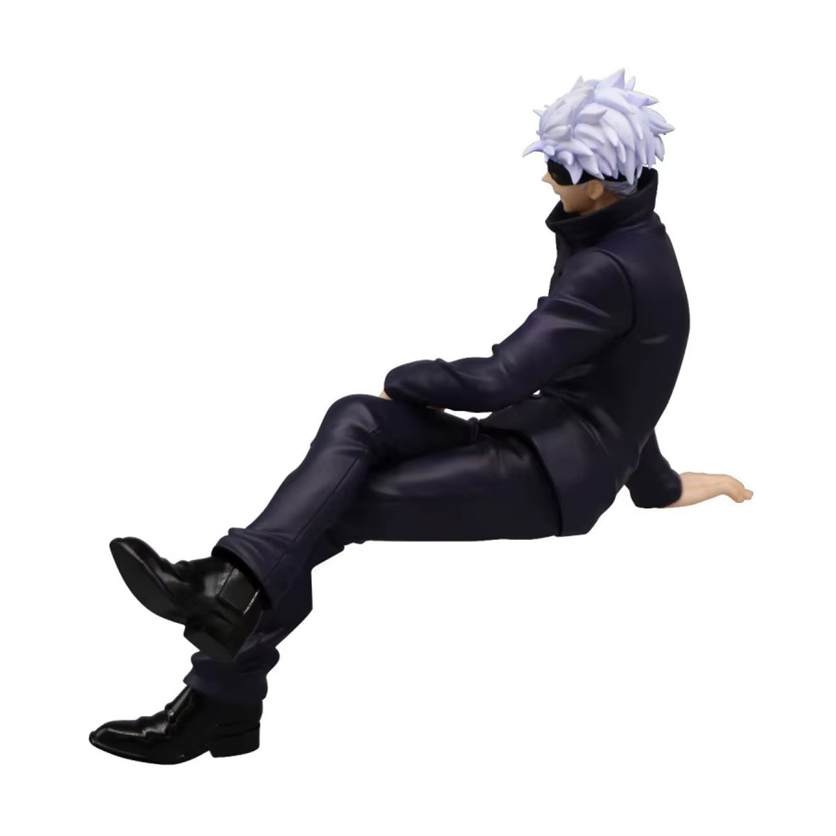 Bandai Jujutsu Kaisen Satoru Gojo Actionfigur in sitzender Pose, schwarze Anime Sammelfigur aus Kunststoff - Bild 5