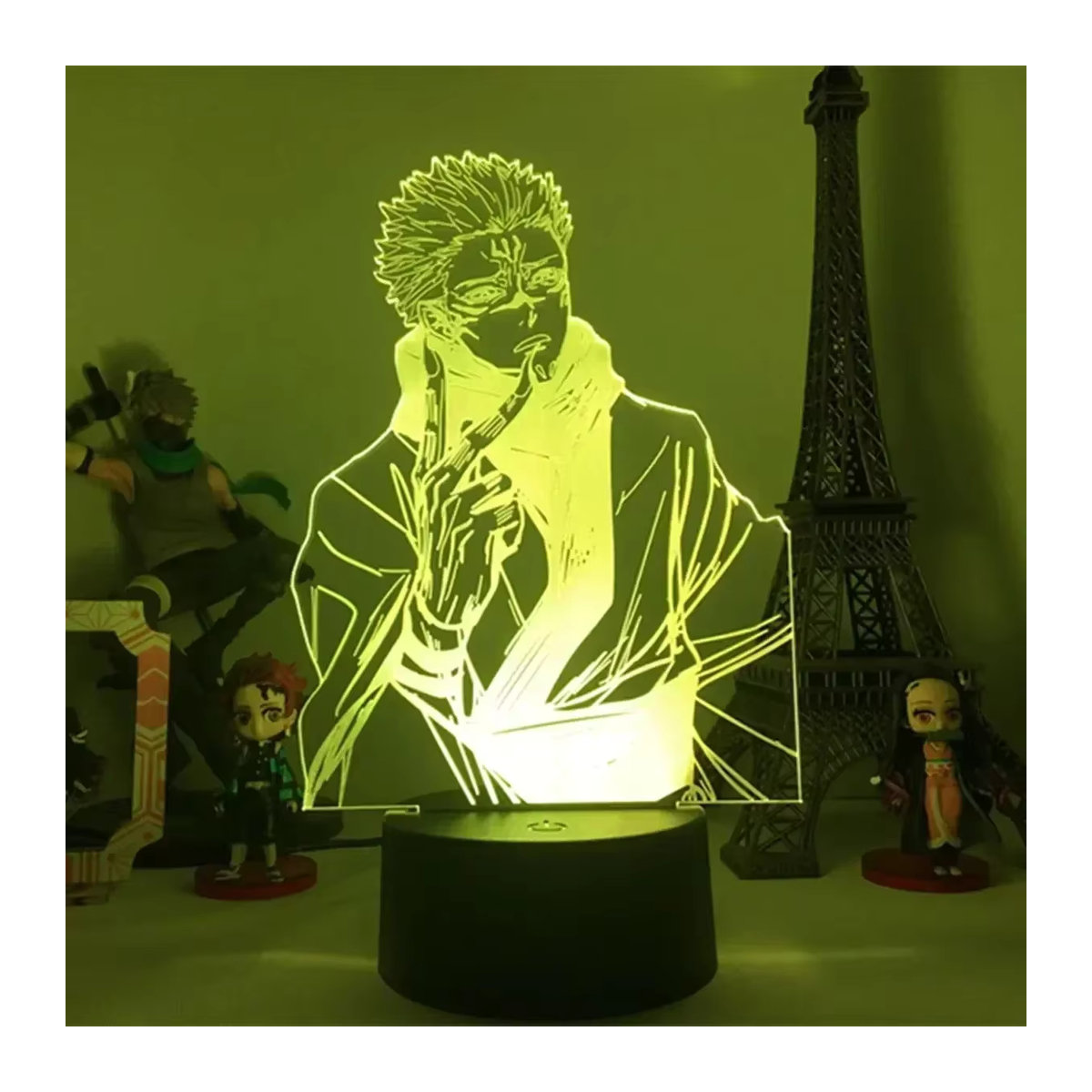 Bandai Jujutsu Kaisen Tischlampe mit Sukuna und Yuji Itadori Actionfiguren als buntes Nachtlicht für dein Schlafzimmer - Bild 2