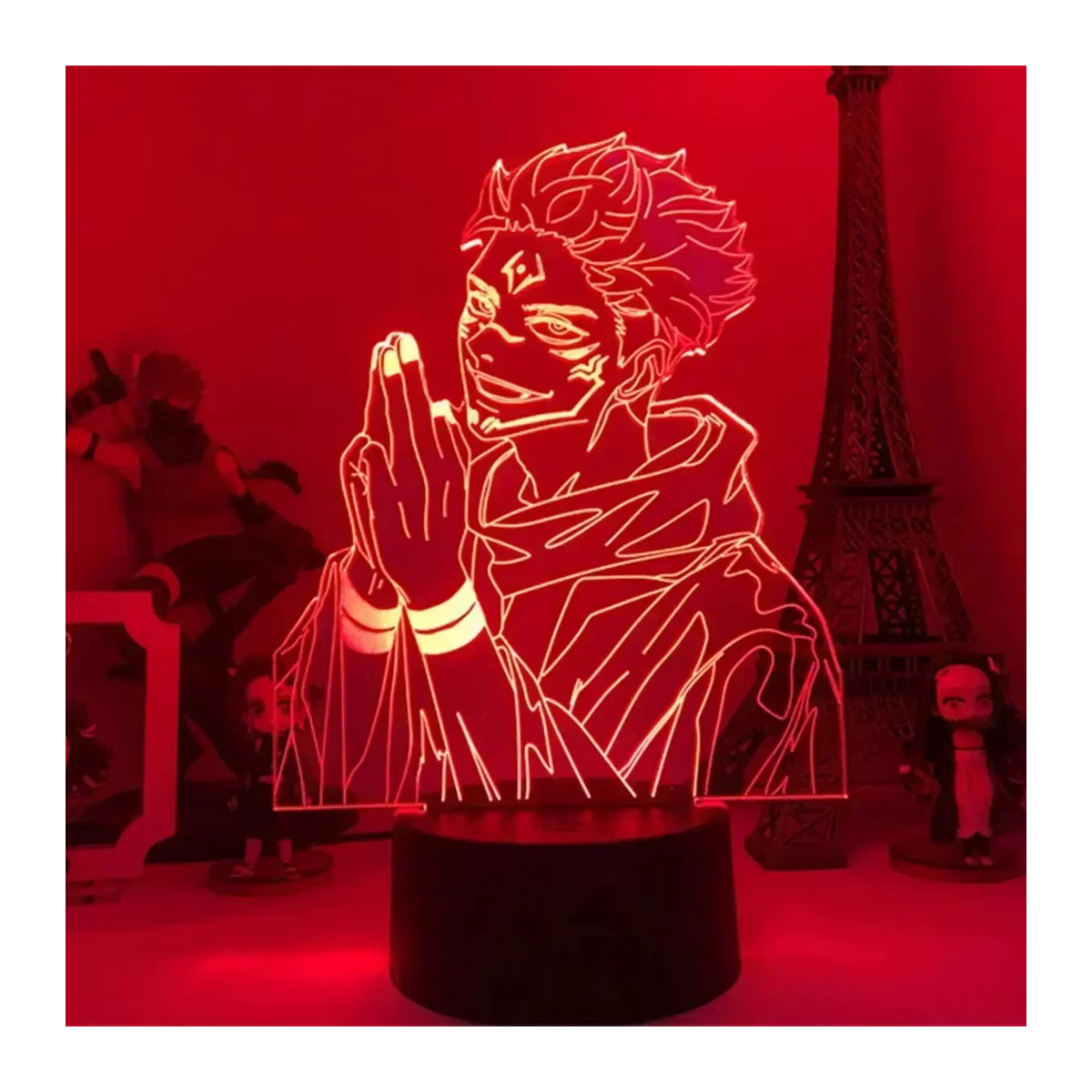 Bandai Jujutsu Kaisen Tischlampe mit Sukuna und Yuji Itadori Actionfiguren als buntes Nachtlicht für dein Schlafzimmer - Bild 3