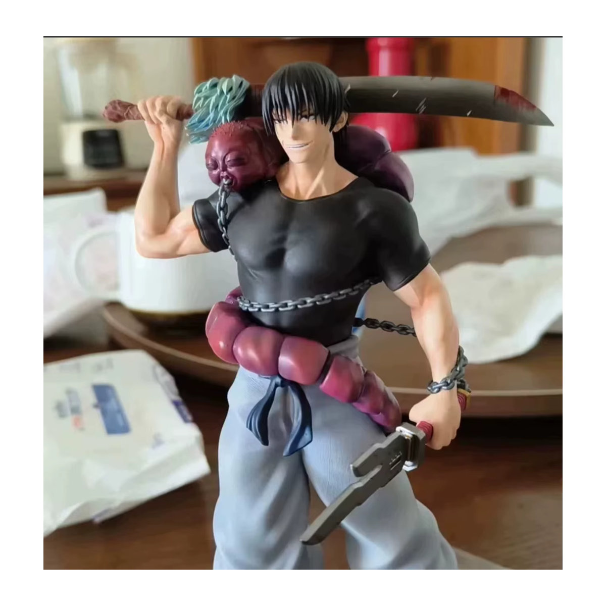 Bandai Jujutsu Kaisen Toji Fushiguro Actionfigur aus Kunststoff, mehrfarbig, Höhe: 21 cm - Bild 3