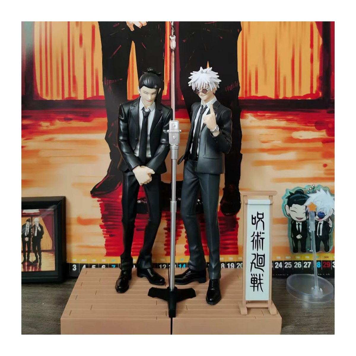 Bandai Jujutsu Line Anime Figur Satoru Gojo Suit Version Schwarz aus Kunststoff für Erwachsene - Bild 3