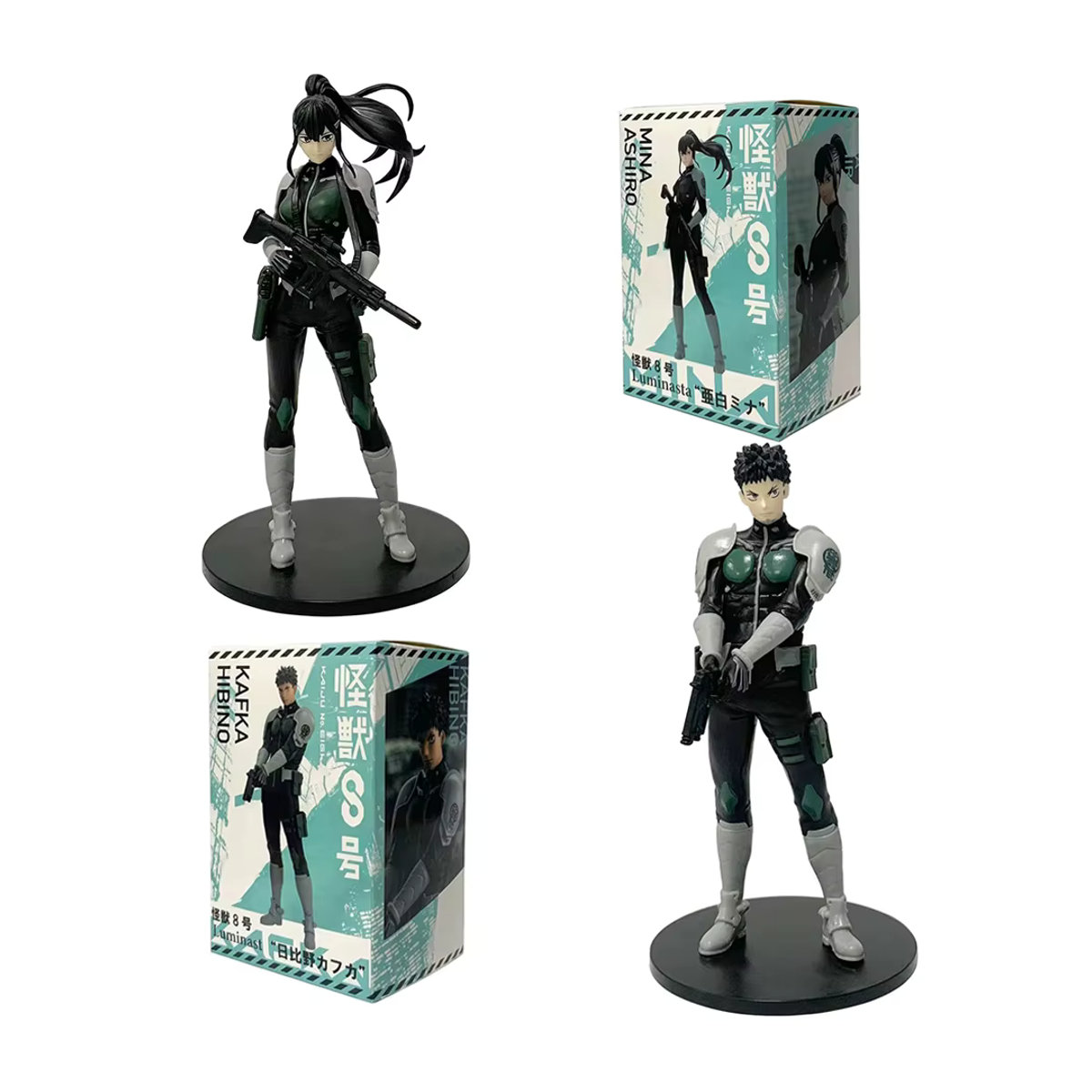 Bandai Kaiju Nr. 8 Actionfigur Kafka Hibino und Mina Ashiro PVC Modell Spielzeug für Kinder in Mehrfarbig - Bild 2
