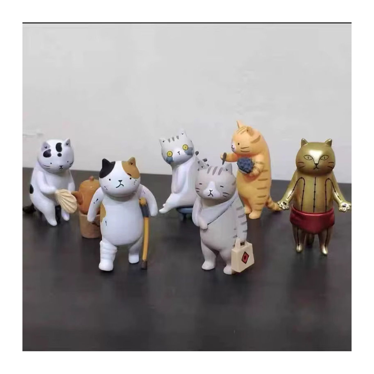 Bandai Katze Traditionelle Chinesische Medizin Akupunktur Mini Action Figur Blind Box Dekoration aus Kunststoff in Mehrfarbig - Bild 2