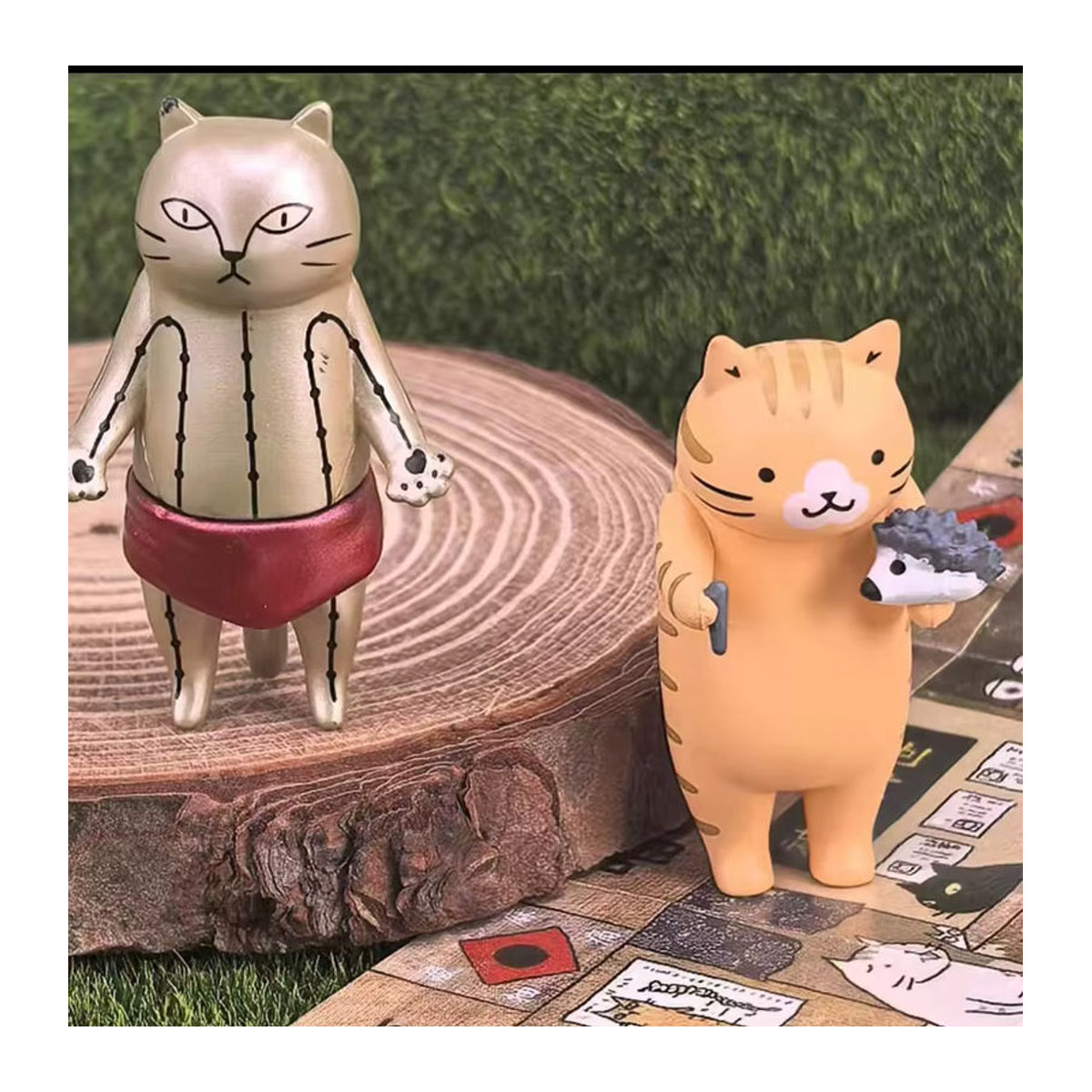 Bandai Katze Traditionelle Chinesische Medizin Akupunktur Mini Action Figur Blind Box Dekoration aus Kunststoff in Mehrfarbig - Bild 5