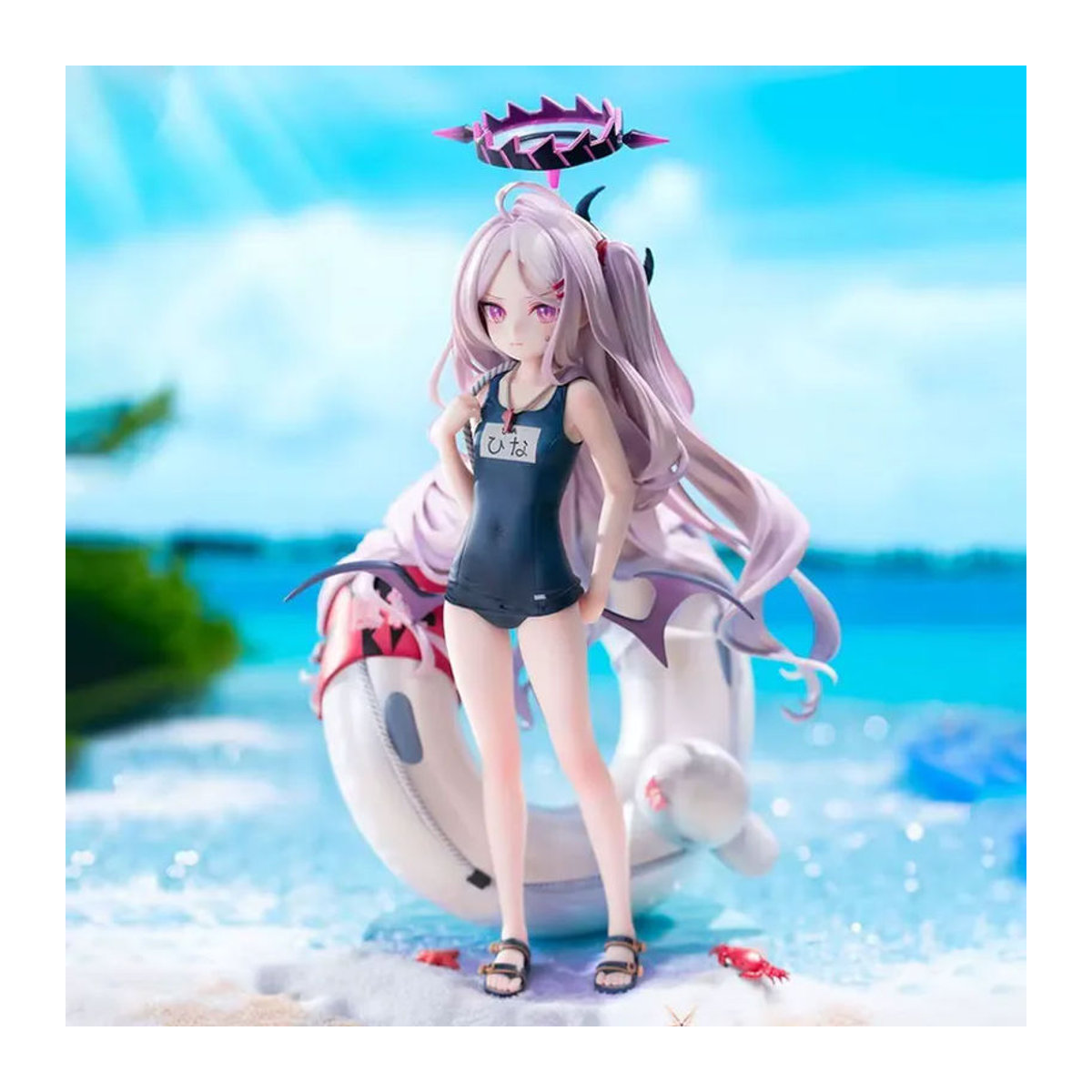 Bandai Kawaii Anime-Mädchenfigur im Badeanzug-Stil aus Kunststoff, mehrfarbige Sammlerfigur als Desktop-Dekoration - Bild 2