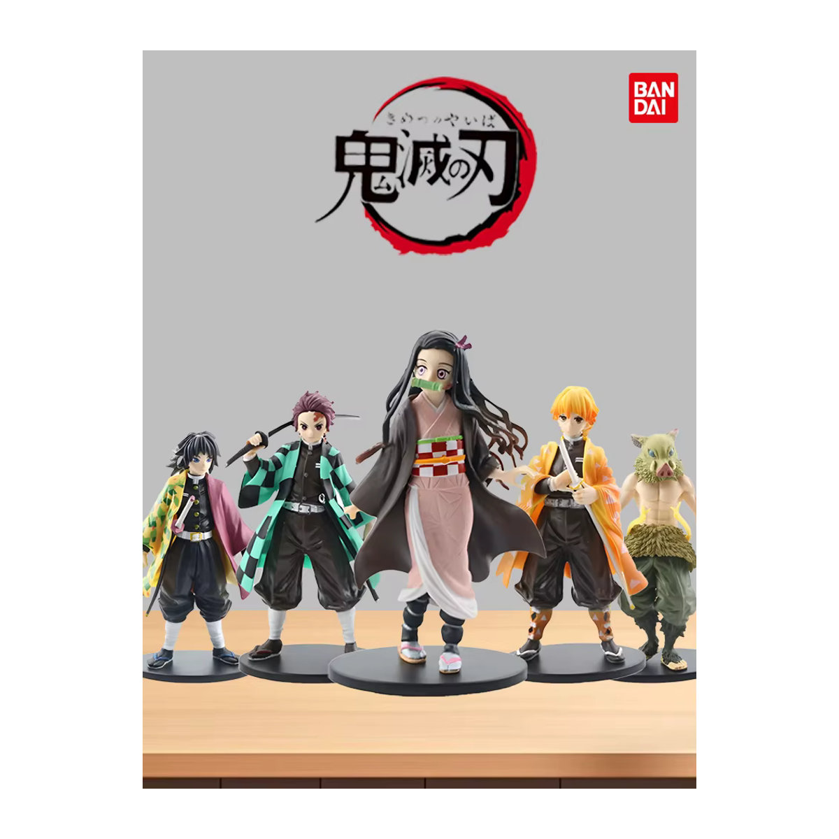 Bandai Kimetsu No Yaiba Anime Actionfiguren-Set mit Kamado Tanjirou, Agatsuma Zenitsu und Nezuko in mehrfarbigem PVC-Design - Bild 5