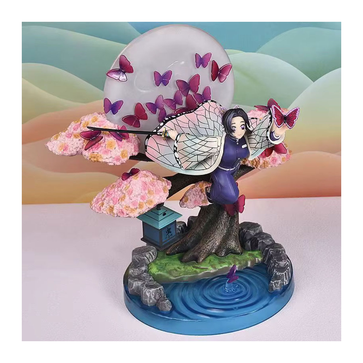 Bandai Kimetsu No Yaiba Anime Figur Kochou Shinobu Sammlermodell, mehrfarbig, Höhe: 31 cm - Bild 2