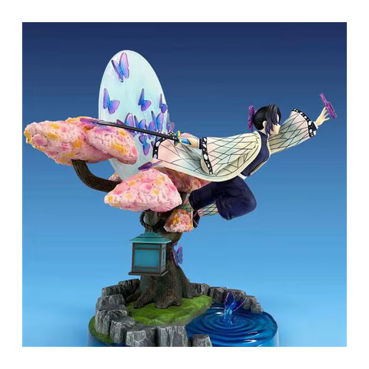 Bandai Kimetsu No Yaiba Anime Figur Kochou Shinobu Sammlermodell, mehrfarbig, Höhe: 31 cm - Bild 3