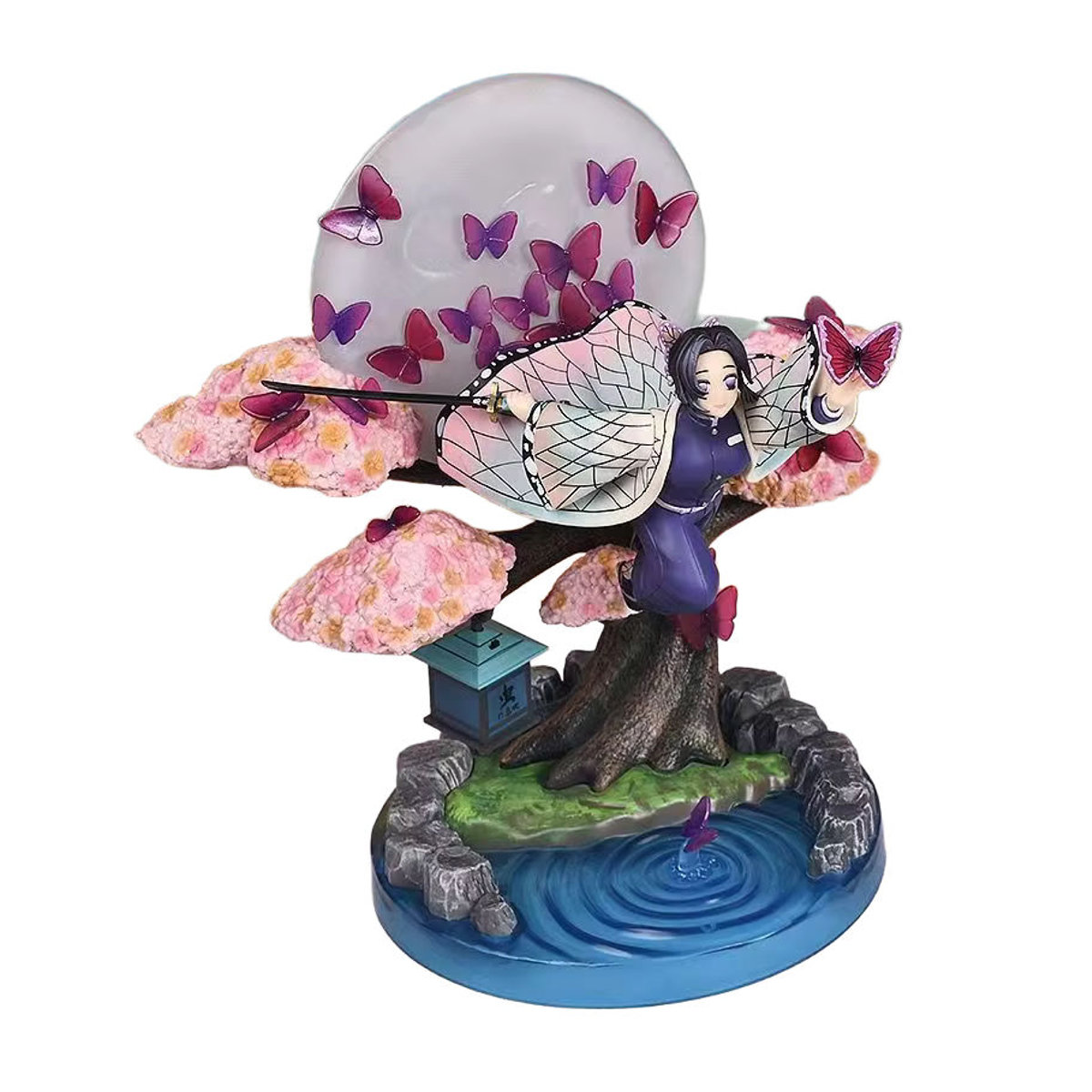 Bandai Kimetsu No Yaiba Anime Figur Kochou Shinobu Sammlermodell, mehrfarbig, Höhe: 31 cm - Bild 5