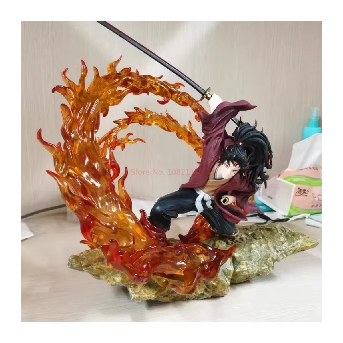 Bandai Kimetsu no Yaiba Anime Figur Kokushibo und Yoriichi mit LED-Licht, mehrfarbig, aus Kunststoff - Bild 4