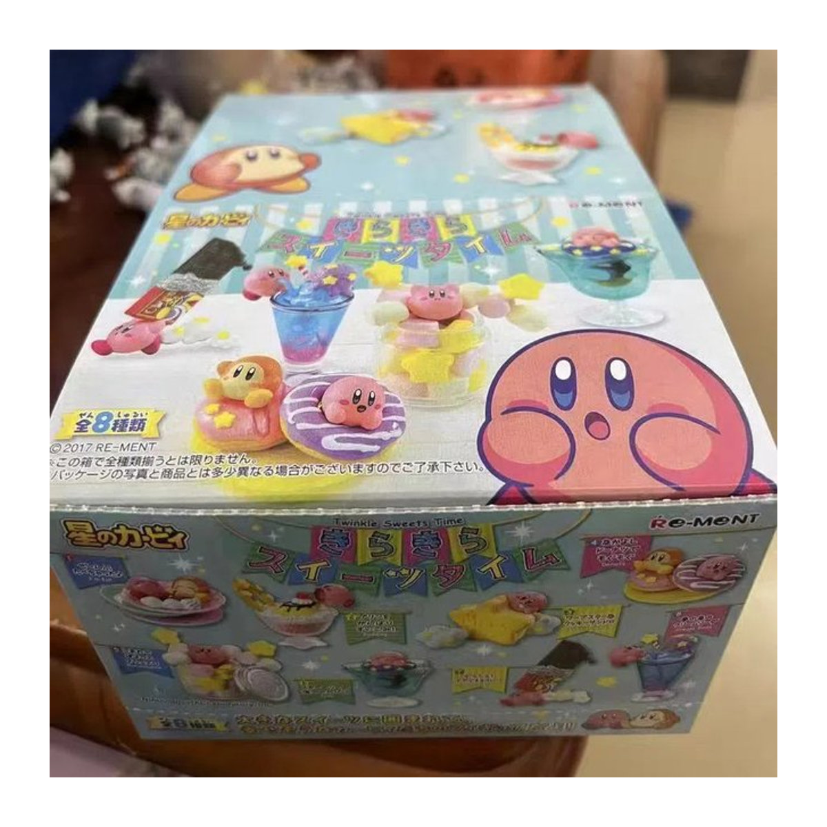 Bandai Kirby Twinkle Sweets Anime Miniatur Figuren Set aus Kunststoff, 8-teiliges Kawaii Modell Spielzeug in Mehrfarbig - Bild 1