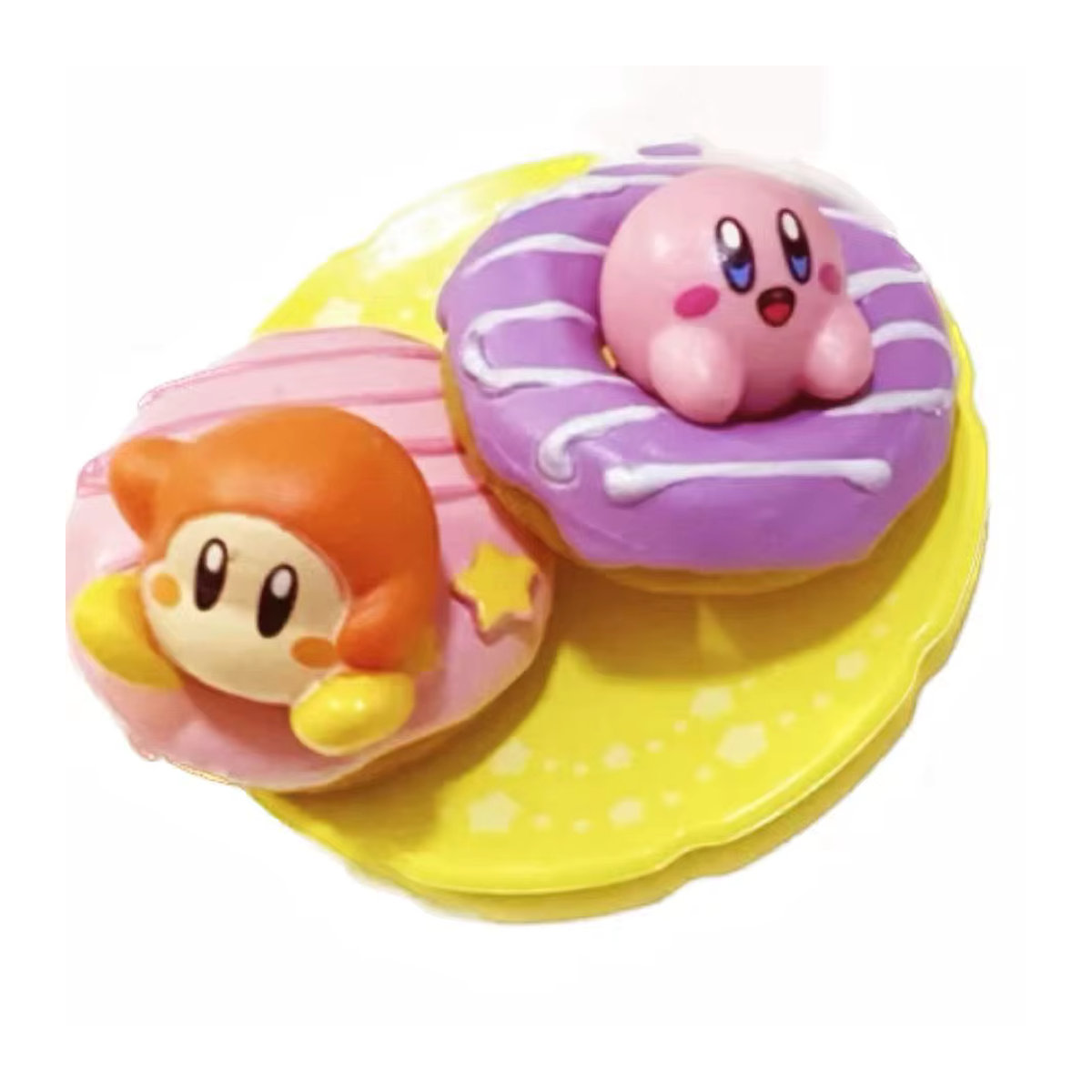 Bandai Kirby Twinkle Sweets Anime Miniatur Figuren Set aus Kunststoff, 8-teiliges Kawaii Modell Spielzeug in Mehrfarbig - Bild 3