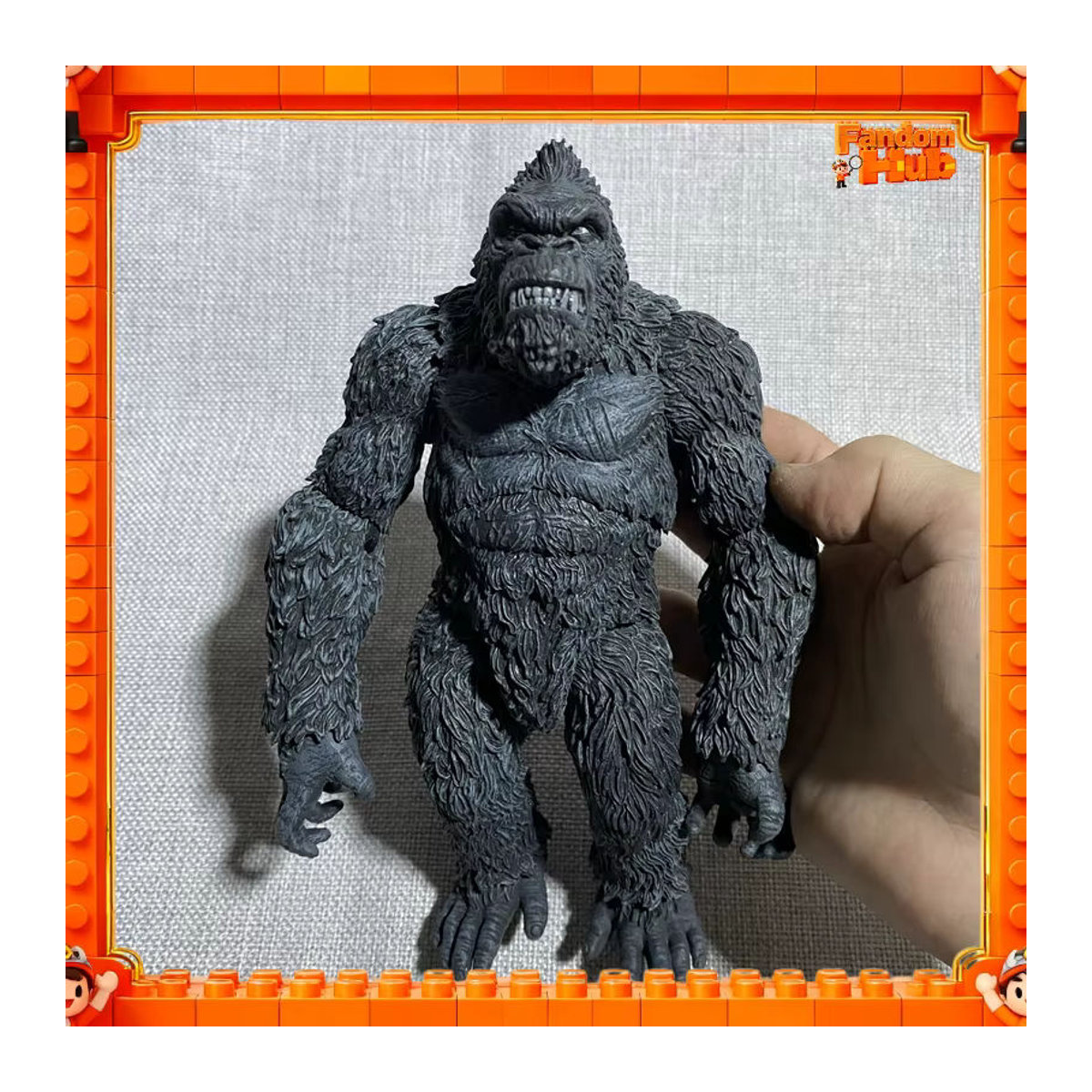 Bandai Kong Actionfigur Gorilla Modellspielzeug aus Kunststoff in Schwarz als Sammlerornament und Dekoration - Bild 2