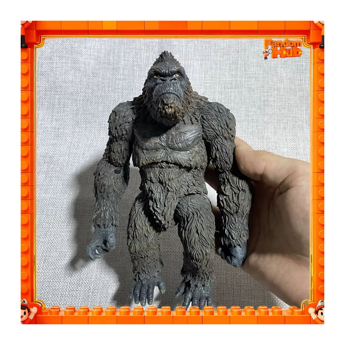 Bandai Kong Actionfigur Gorilla Modellspielzeug aus Kunststoff in Schwarz als Sammlerornament und Dekoration - Bild 4