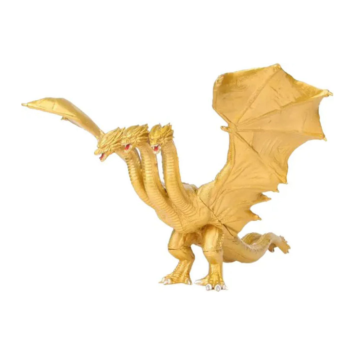 Bandai König Ghidorah Actionfigur Godzilla König der Monster Modell aus Kunststoff in Gold, Höhe: 17 cm - Bild 1