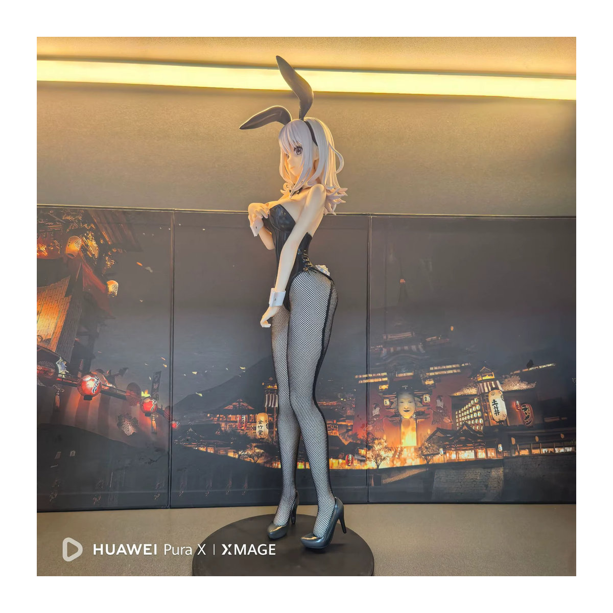 Bandai Kuroiwa Medaka Bunny Girl PVC-Figur im Maßstab 1/4, Farbe Schwarz, Höhe: 41 cm - Bild 3