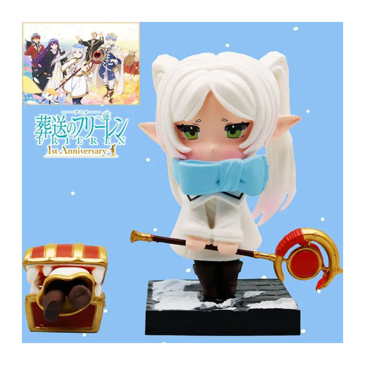Bandai Lillian Anime-Mädchen Figur Handgefertigte Dekoration, mehrfarbig, Höhe: 13 cm - Bild 1