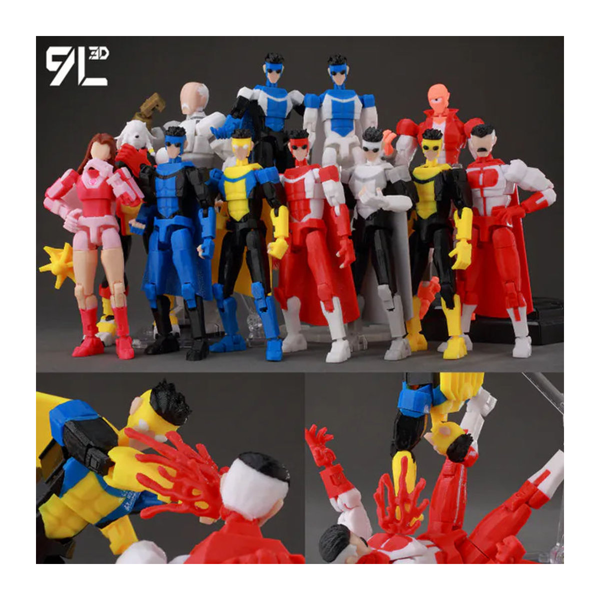Bandai Lucky 13 Dummy 13 Anime Actionfiguren Mehrteilige Superhelden Modellfiguren aus Kunststoff mehrfarbig - Bild 1