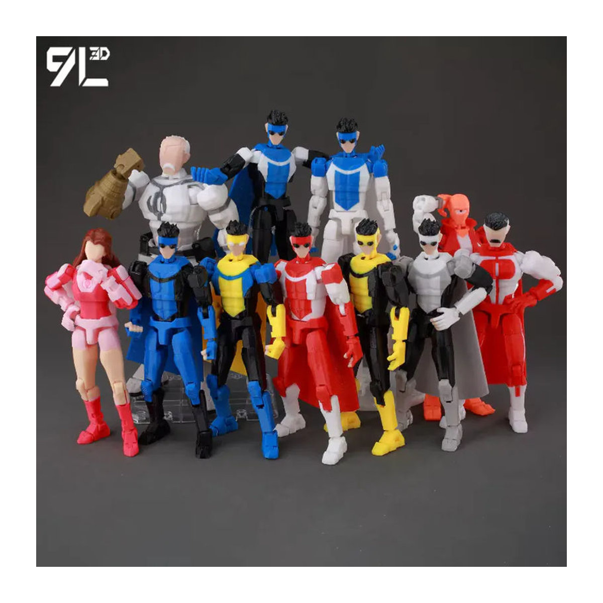 Bandai Lucky 13 Dummy 13 Anime Actionfiguren Mehrteilige Superhelden Modellfiguren aus Kunststoff mehrfarbig - Bild 3