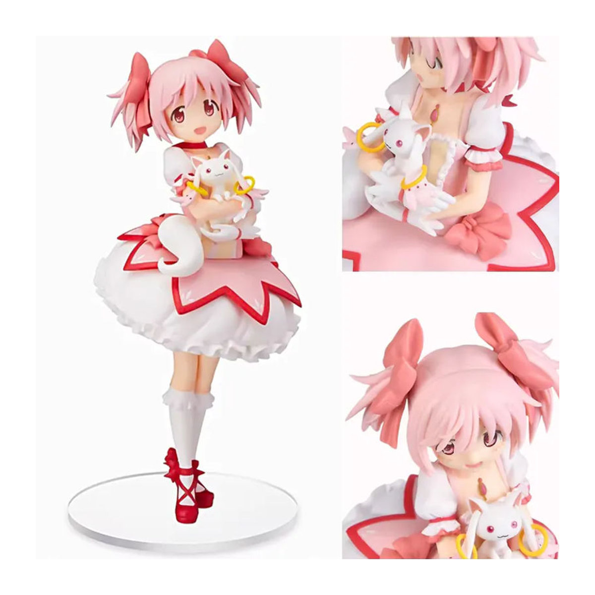 Bandai Madoka Magica Anime Figur Puella Magi Madoka Magica Statuette aus Kunststoff in Rosa - Bild 2