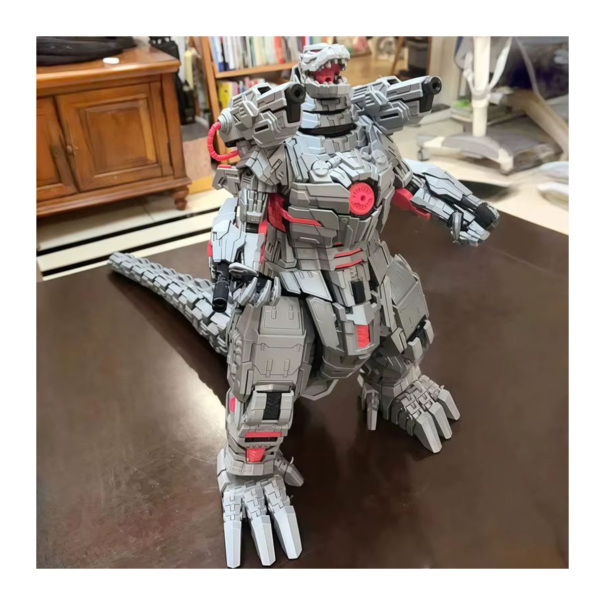 Bandai Mech Monster Godzila Desktop-Dekoration aus Kunststoff in Grau - Bild 3