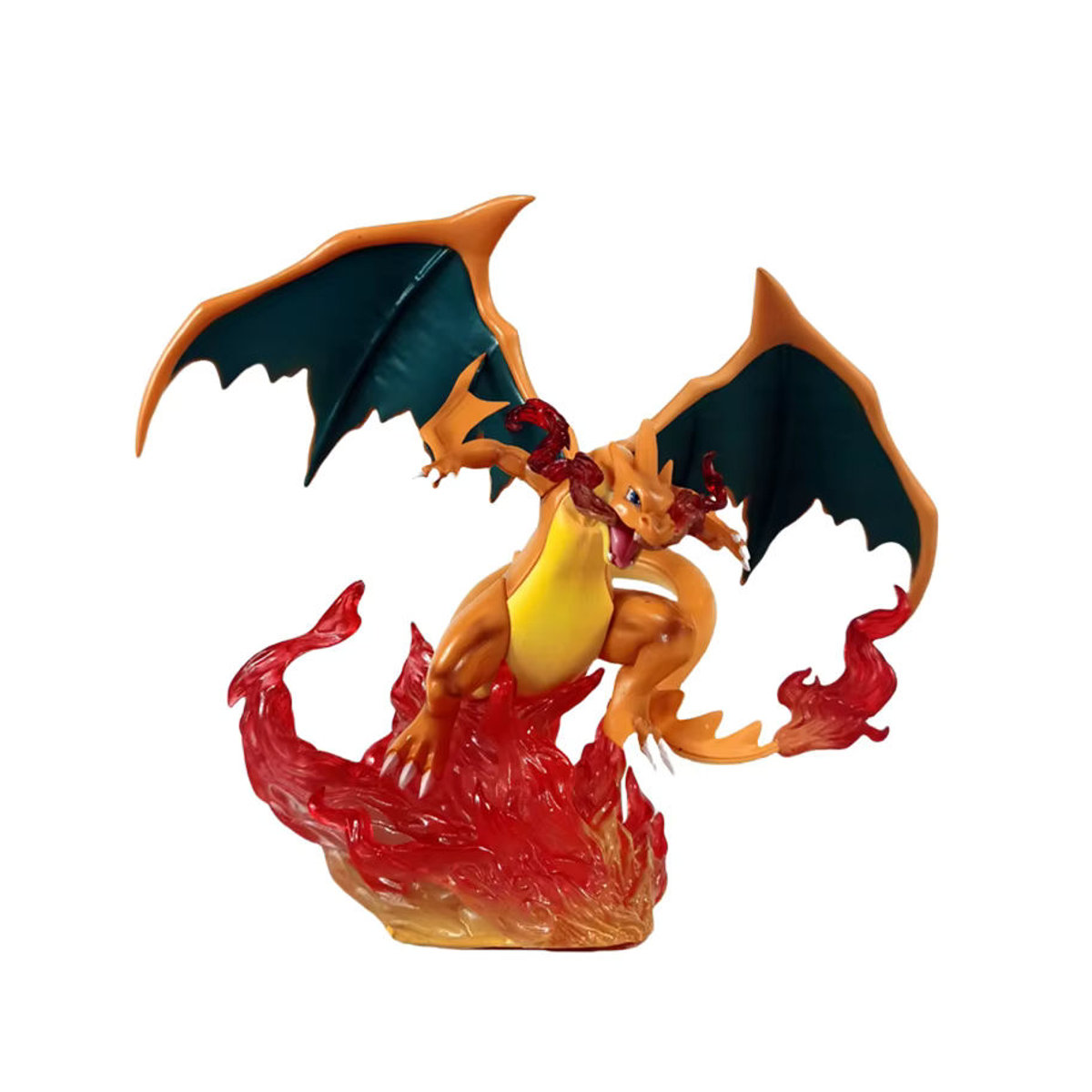 Bandai Mega Glurak Statue Anime Pokemon Kunstharzfigur in Orange für dein Schreibtischdisplay - Bild 6