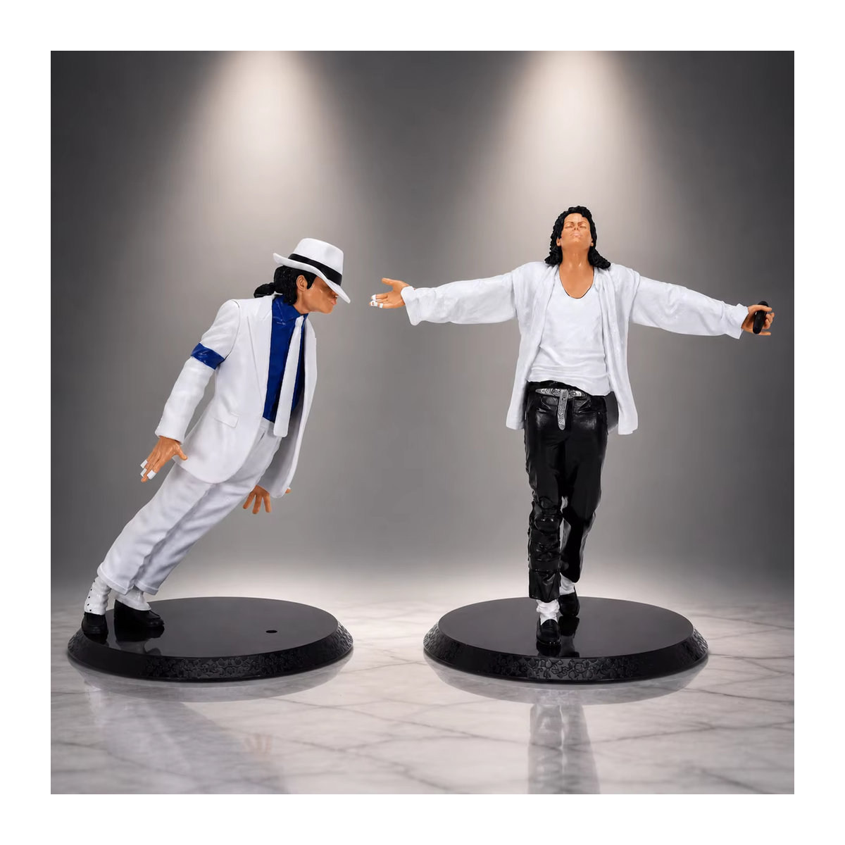 Bandai Michael Jackson Smooth Criminal Lean Open Arms Anime Actionfigur Modell Statue in Weiß - Bild 1