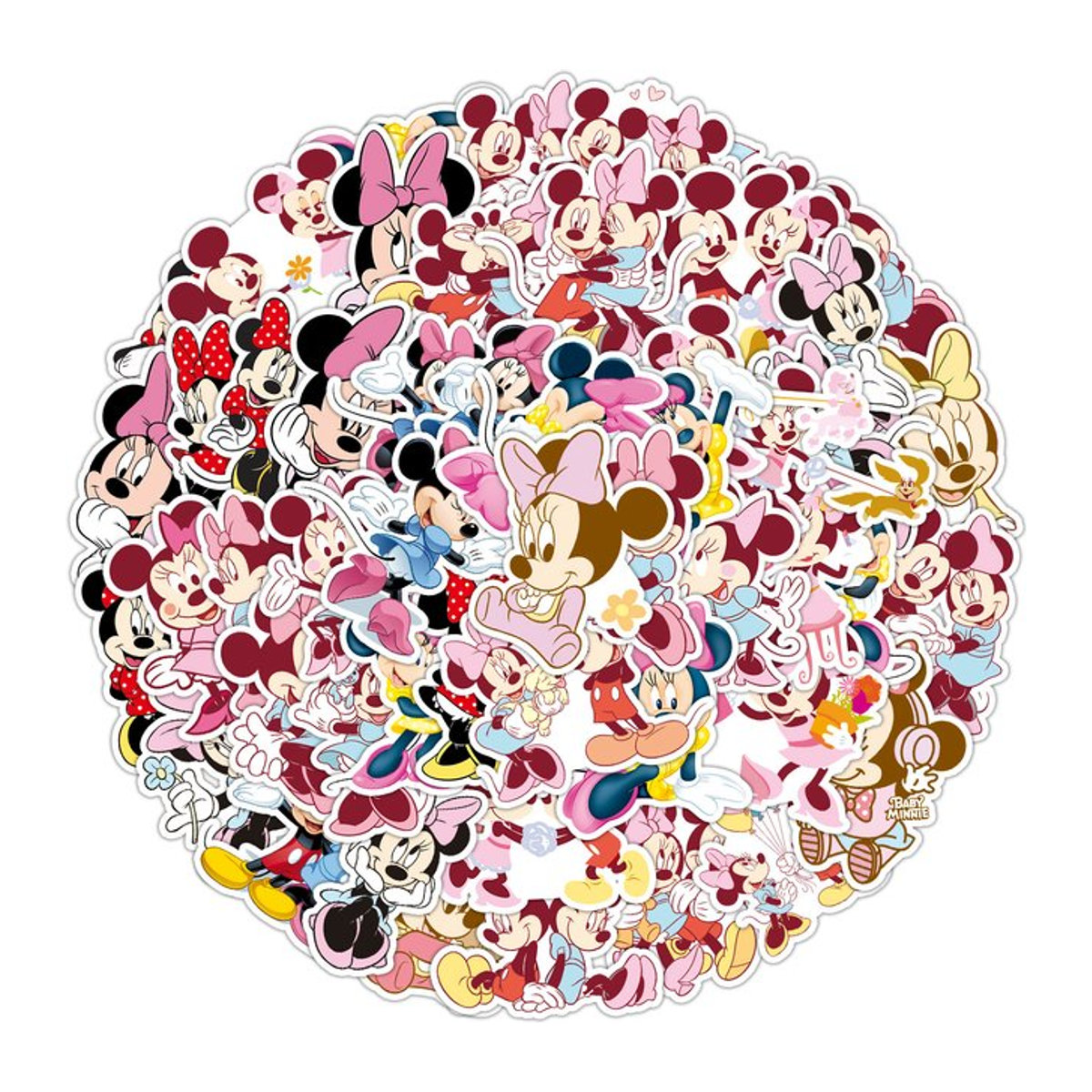 Bandai Micky Maus Kinder DIY Wasserfeste Dekorative Aufkleber mit Cartoon-Animation in Mehrfarbig - Bild 1