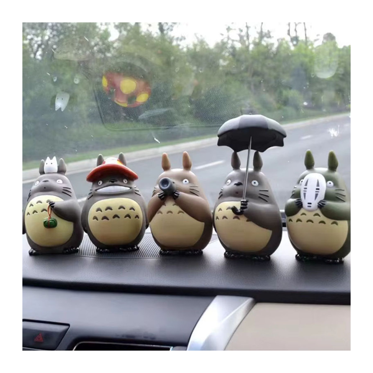 Bandai Mini-Anime-Figur Mein Nachbar Totoro aus Kunststoff, mehrfarbiges Sammlermodell und Deko-Ornament - Bild 2