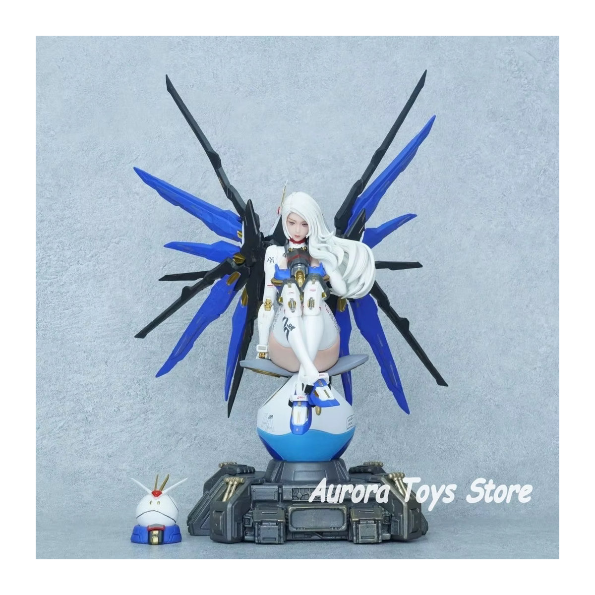 Bandai Mobile Suit Anime Figur Gundam Mädchen in Weiß, Höhe: 36 cm - Bild 3