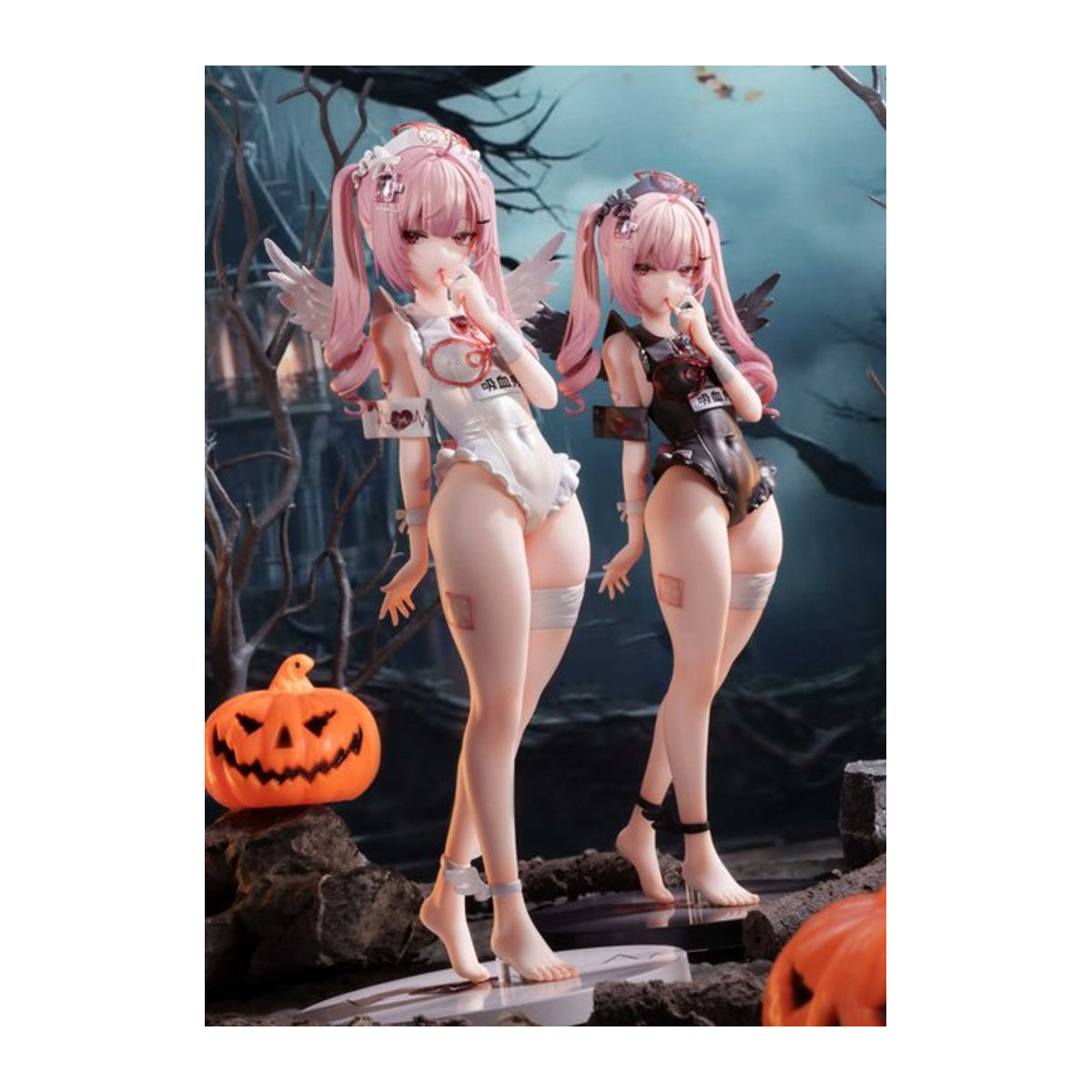Bandai Moonlight Lover Anime-Krankenschwester-Figur in Weiß und Rosa als Sammlermodell für deine Schreibtischdekoration - Bild 1