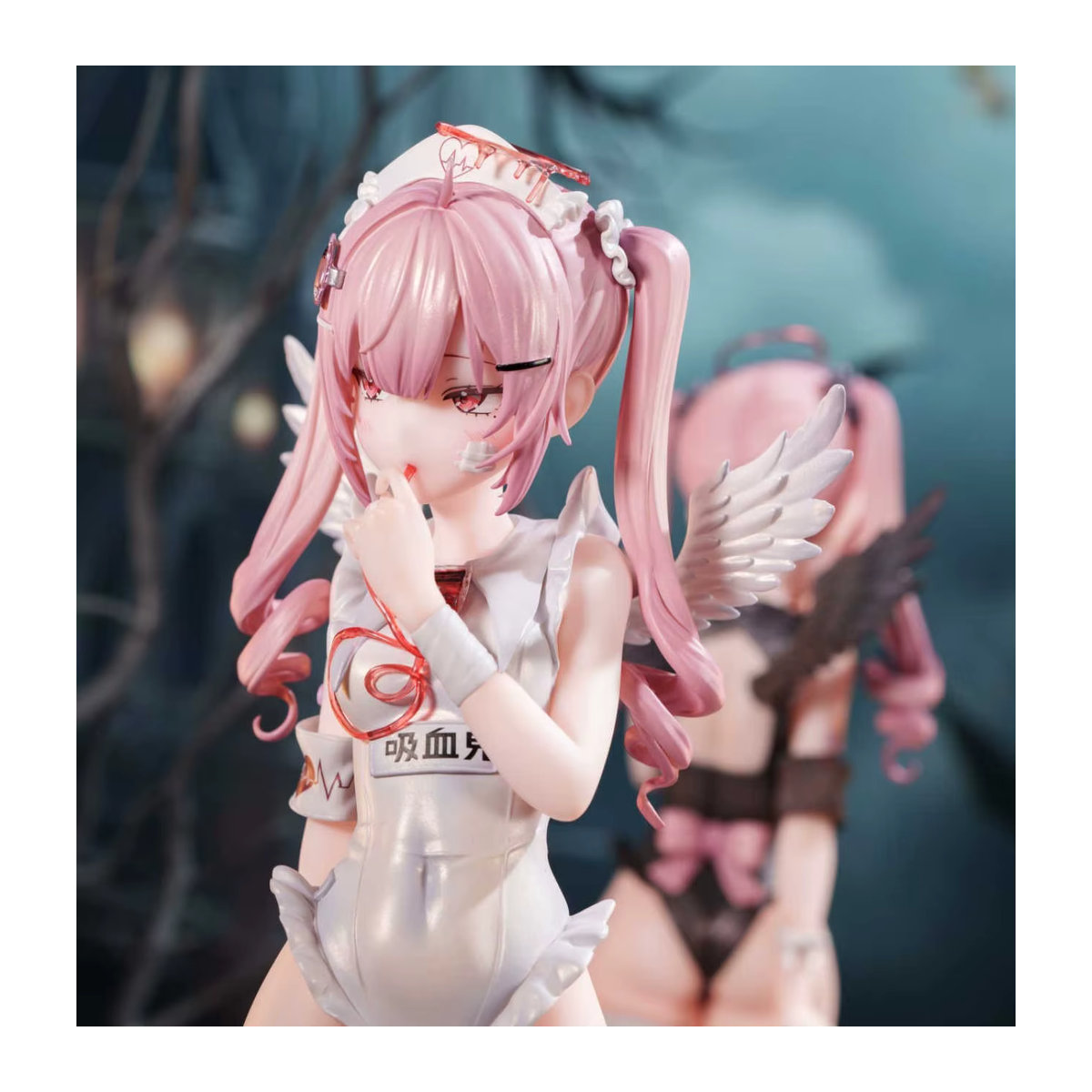 Bandai Moonlight Lover Anime-Krankenschwester-Figur in Weiß und Rosa als Sammlermodell für deine Schreibtischdekoration - Bild 2