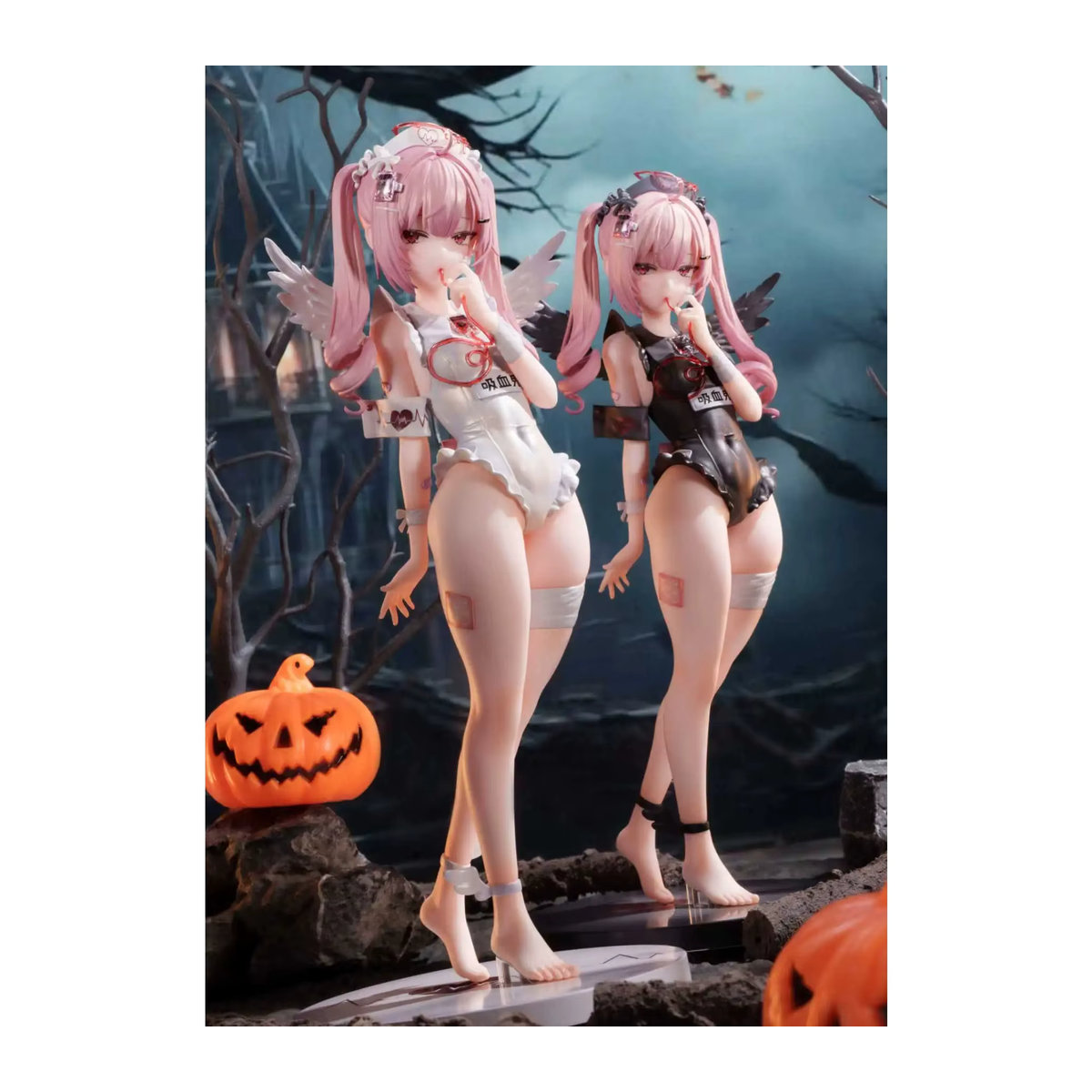 Bandai Moonlight Lover Anime-Krankenschwester-Figur in Weiß und Rosa als Sammlermodell für deine Schreibtischdekoration - Bild 6