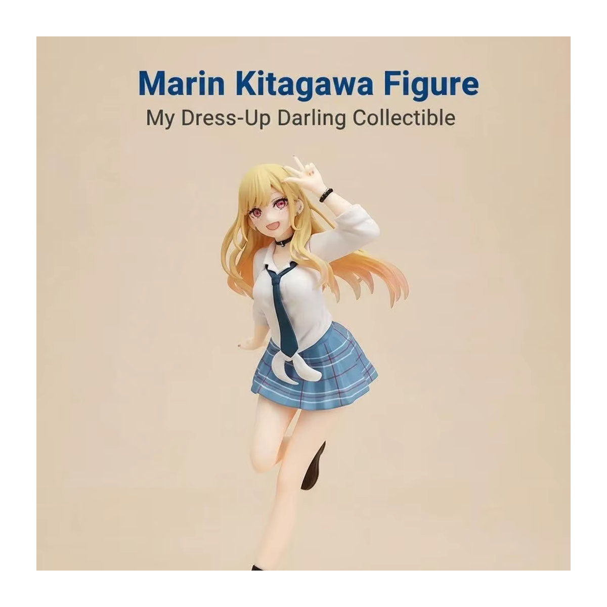 Bandai My Dress-up Darling Kitagawa Marin Actionfigur in Schuluniform, mehrfarbig, stehend - Bild 4
