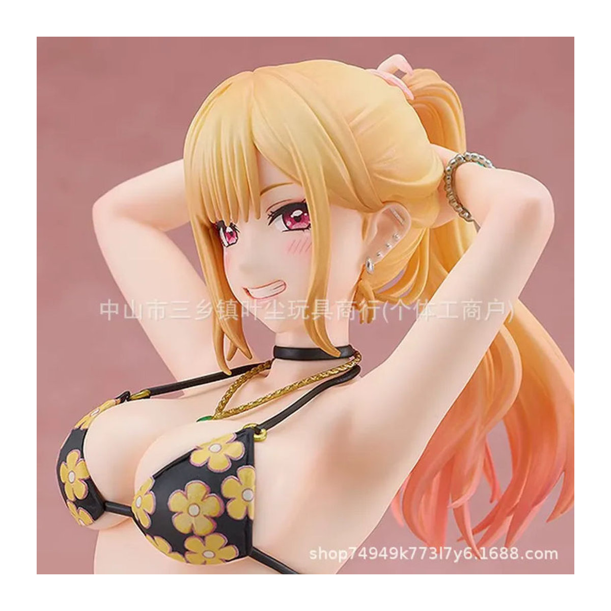 Bandai My Dress-Up Darling Kitagawa Marin Anime-Figur im Badeanzug in sitzender Position, Höhe: 25 cm, mehrfarbig - Bild 3