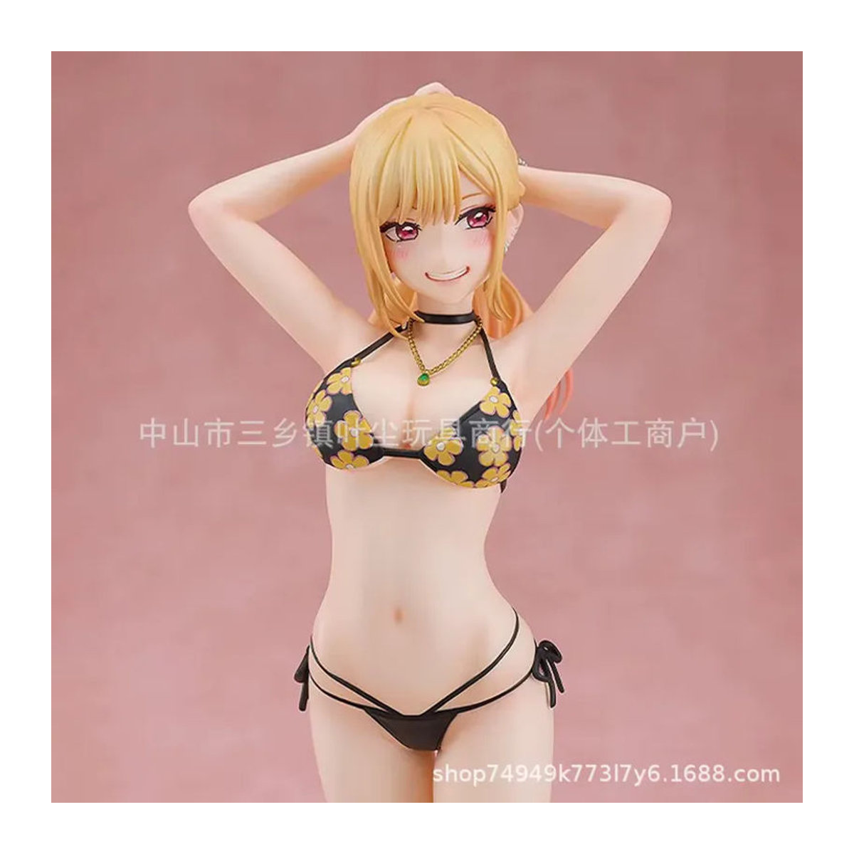 Bandai My Dress-Up Darling Kitagawa Marin Anime-Figur im Badeanzug in sitzender Position, Höhe: 25 cm, mehrfarbig - Bild 4