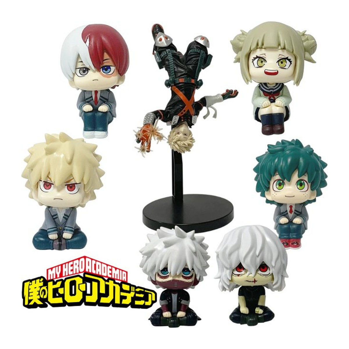 Bandai My Hero Academia Anime Actionfigur Bakugou Katsuki Deku Dabi PVC Modell in Mehrfarbig, Höhe: 10-22 cm - Bild 1