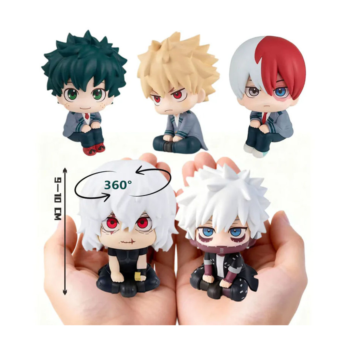 Bandai My Hero Academia Anime-Figur Shoto Bakugou Izuku Deku Q-Version PVC-Actionfigur mehrfarbig - Bild 4