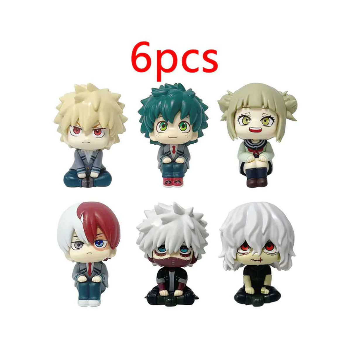 Bandai My Hero Academia Anime-Figur Shoto Bakugou Izuku Deku Q-Version PVC-Actionfigur mehrfarbig - Bild 5