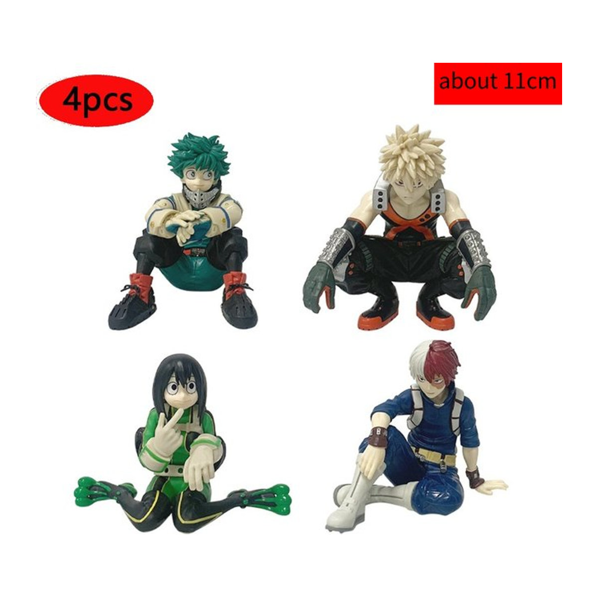Bandai My Hero Academia Anime-Figuren Midoriya Izuku, Bakugou Katsuki und Ochaco Uraraka in Mehrfarbig - Bild 1