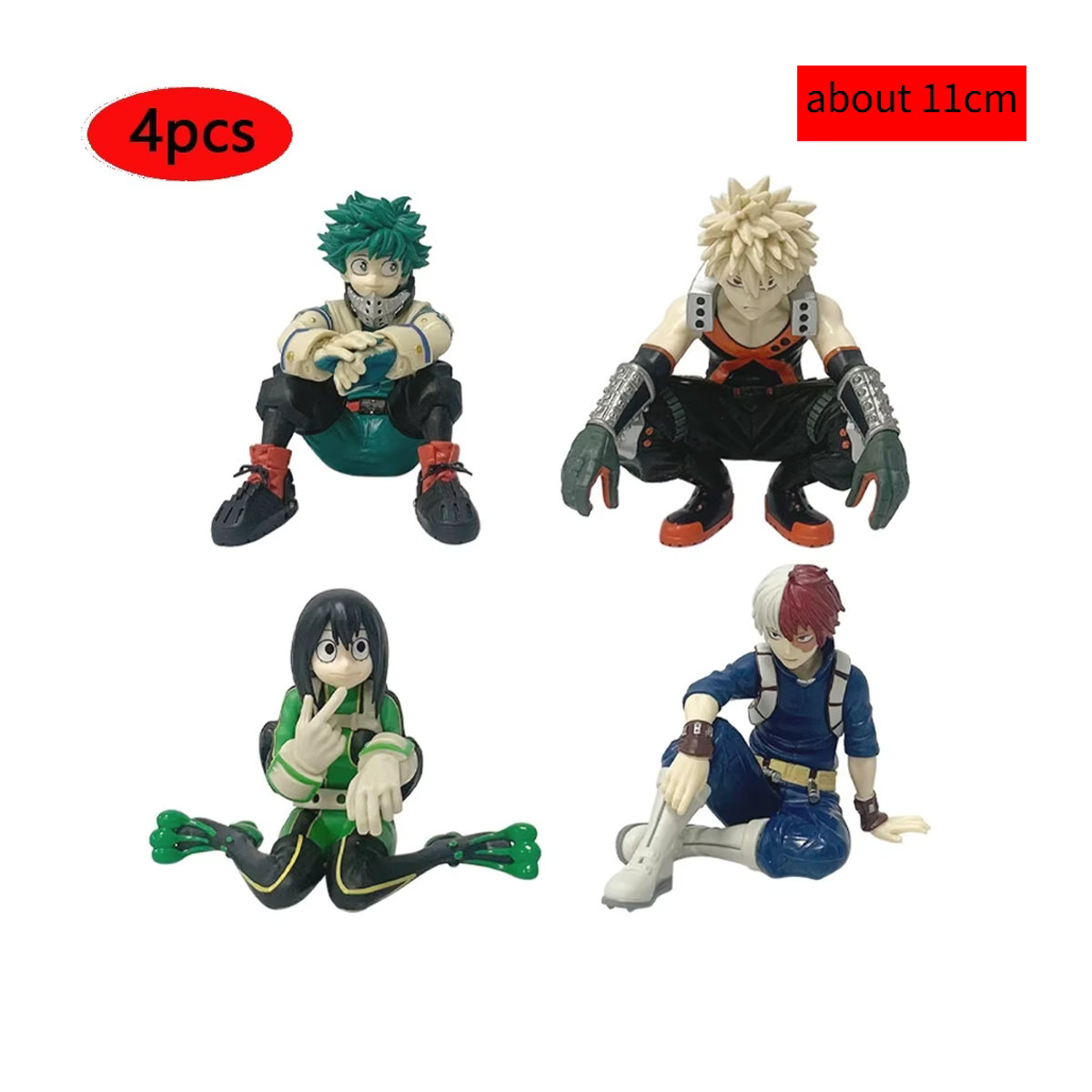 Bandai My Hero Academia Anime-Figuren Midoriya Izuku, Bakugou Katsuki und Ochaco Uraraka in Mehrfarbig - Bild 4