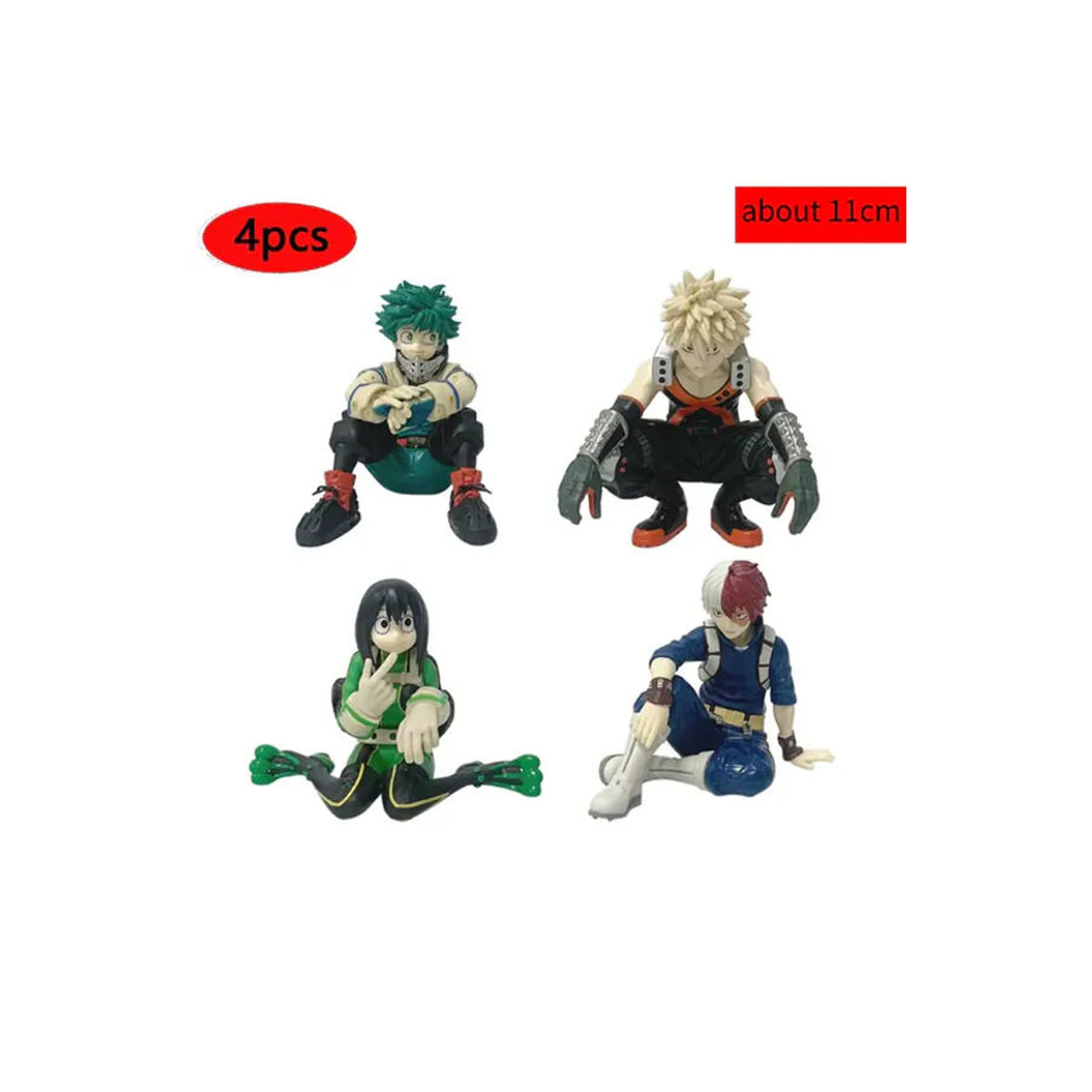 Bandai My Hero Academia Anime-Figuren Set Midoriya Izuku, Todoroki Shouto und Bakugou Katsuki, mehrfarbig, Höhe: 11 cm - Bild 3